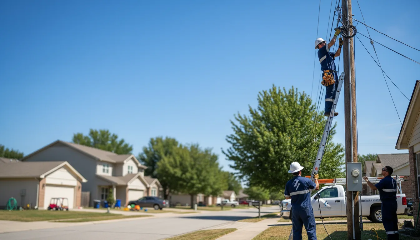 Residential electrician providing installation services in Gibbon, MN